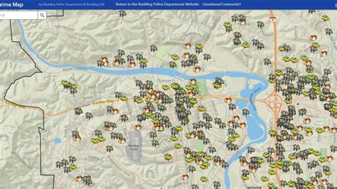 redding ca crime|redding police crime map.